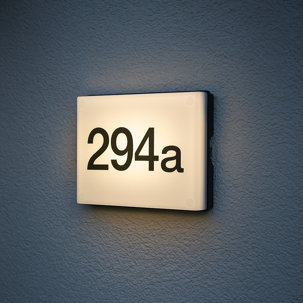Lyora Led buitenlampDack Met schemersensor en huisnummers - 107151